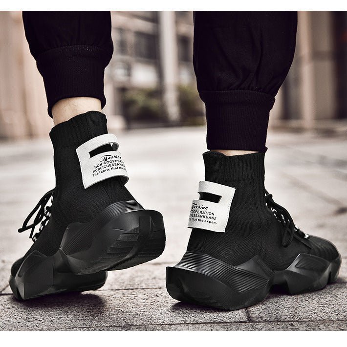 Men's Chunky Dad Shoes - Trendy Large Size Casual Sneakers - AmiraMart