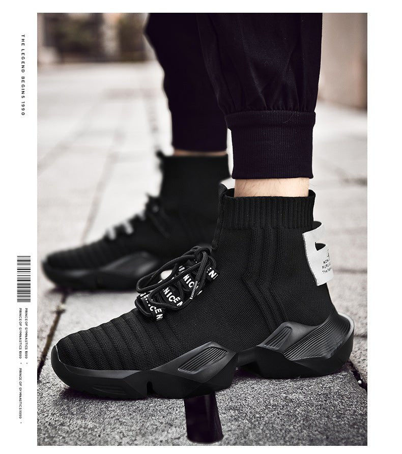 Men's Chunky Dad Shoes - Trendy Large Size Casual Sneakers - AmiraMart