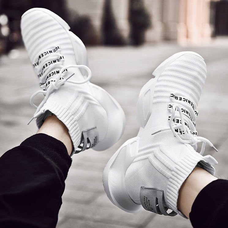 Men's Chunky Dad Shoes - Trendy Large Size Casual Sneakers - AmiraMart