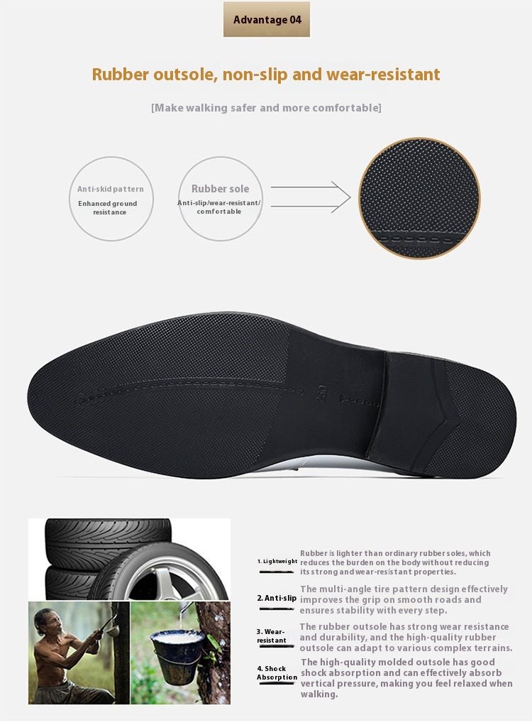 Men's Classic Casual Leather Shoes - AmiraMart