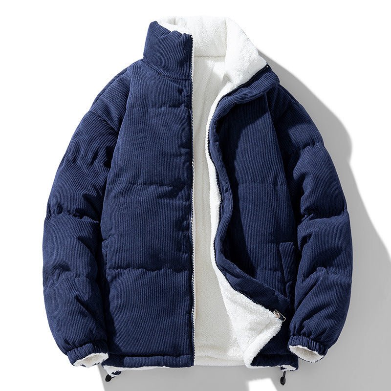 Men's Corduroy Double - Sided Cotton - Padded Jacket - AmiraMart
