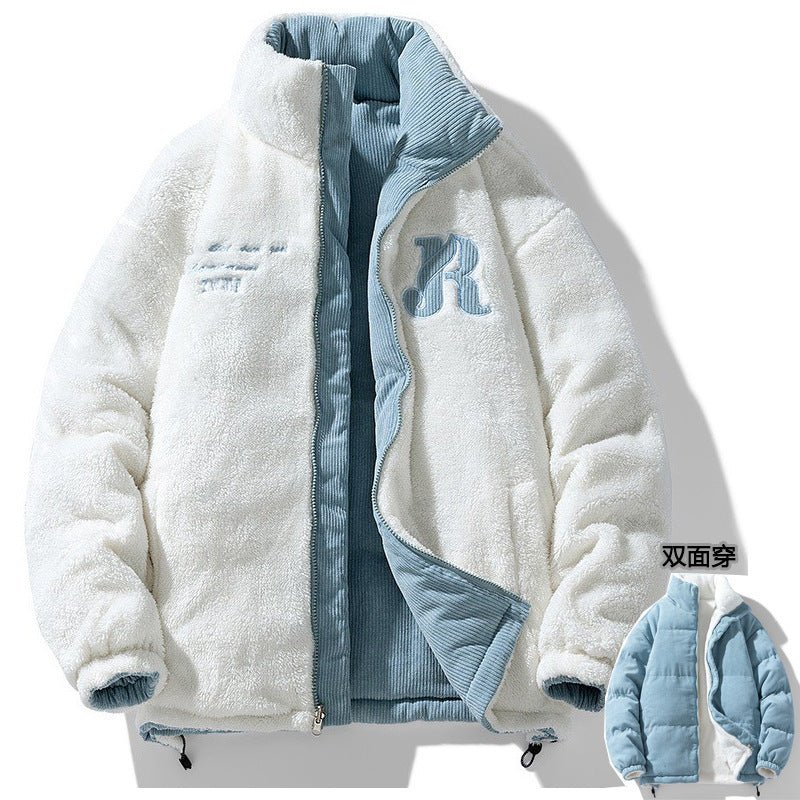 Men's Corduroy Double - Sided Cotton - Padded Jacket - AmiraMart