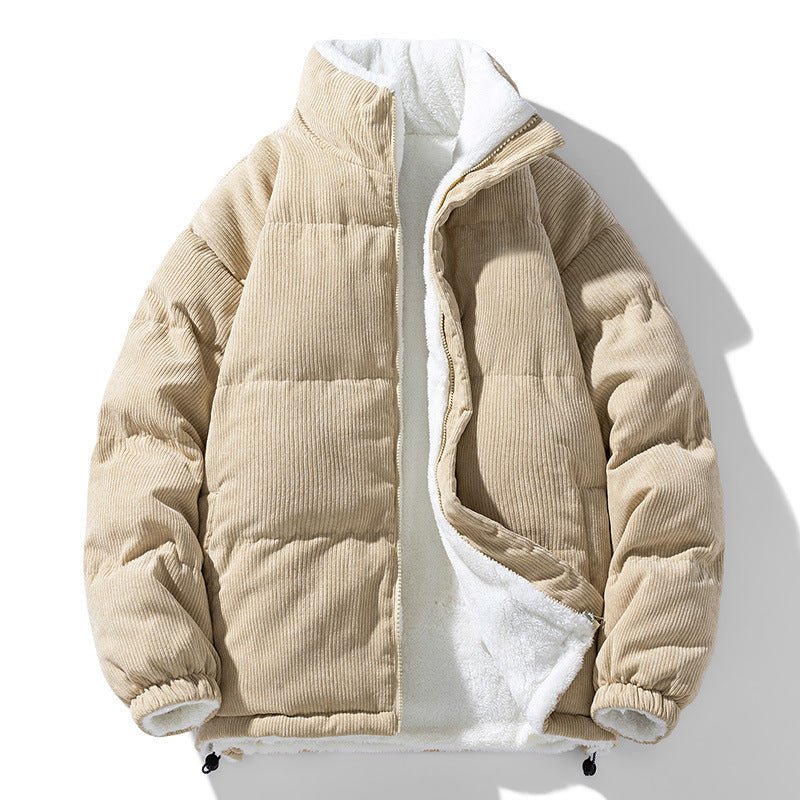 Men's Corduroy Double - Sided Cotton - Padded Jacket - AmiraMart