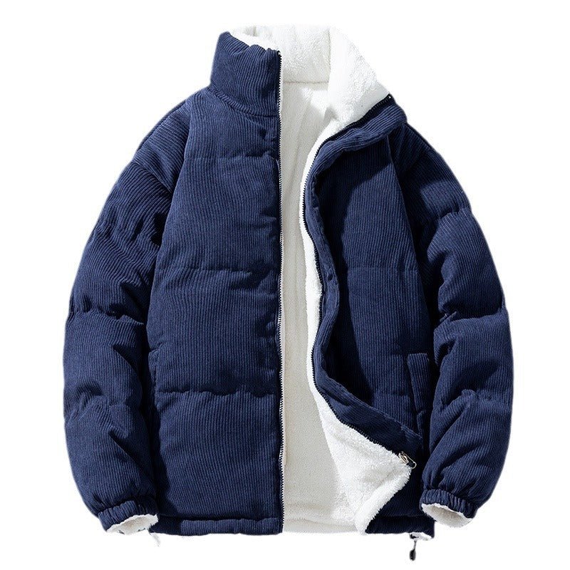 Men's Corduroy Double - Sided Cotton - Padded Jacket - AmiraMart