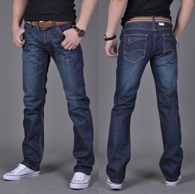 Men's Denim Straight - Leg Pants - AmiraMart