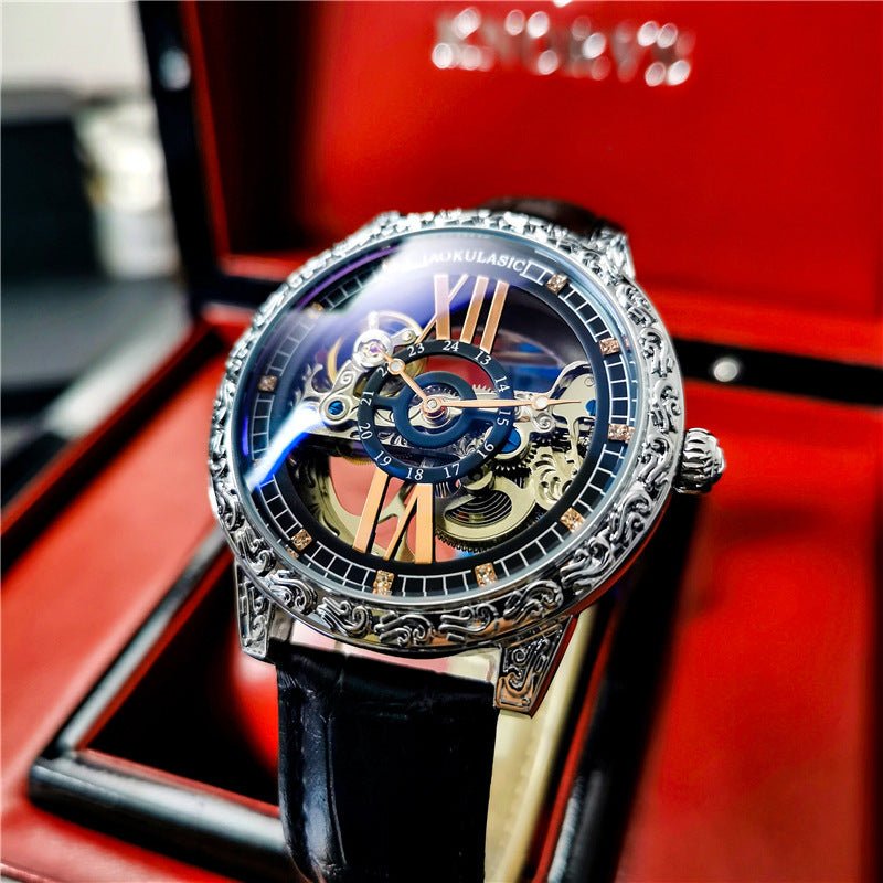 Men's High - End Hollow Tourbillon Watch - AmiraMart