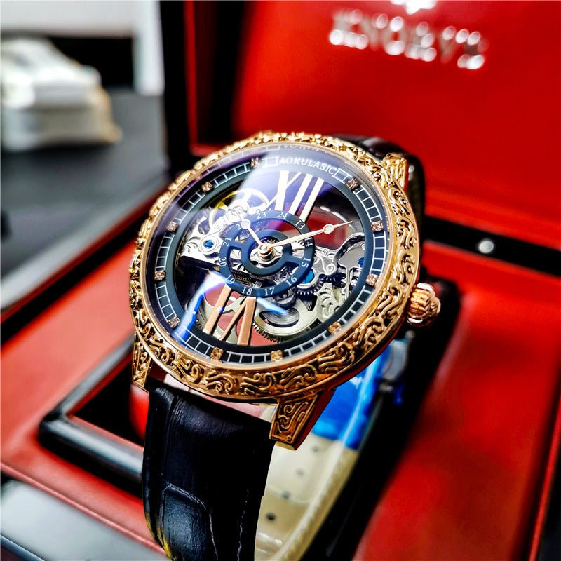 Men's High - End Hollow Tourbillon Watch - AmiraMart
