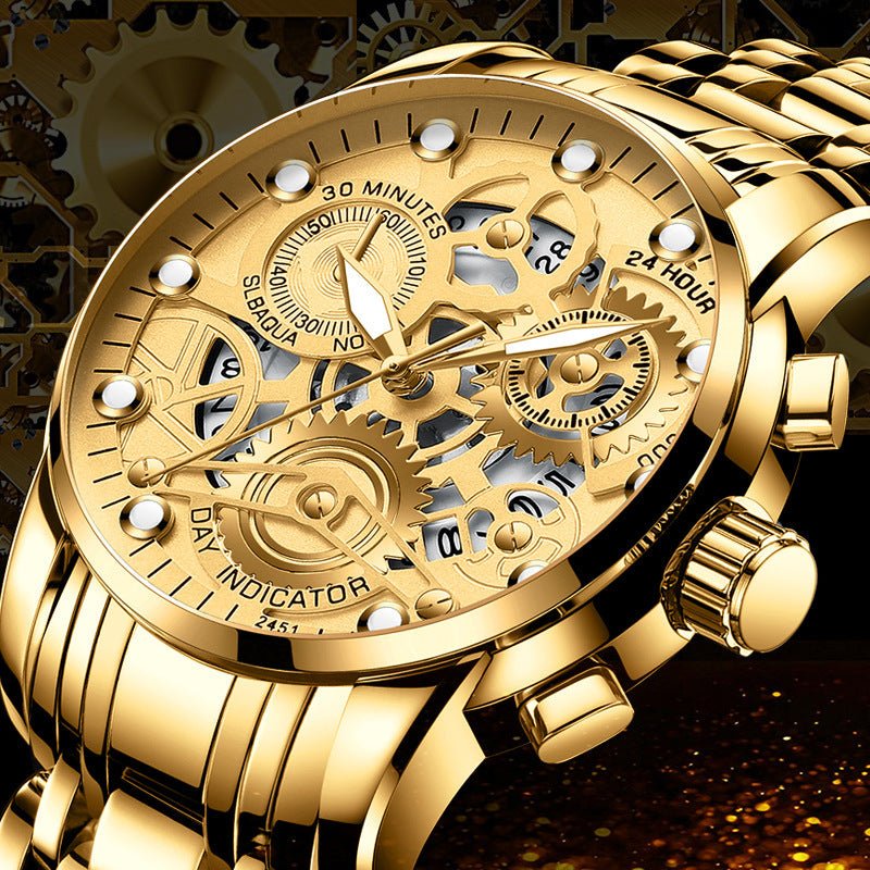 Men's Hollow Non - mechanical Business Watch - AmiraMart
