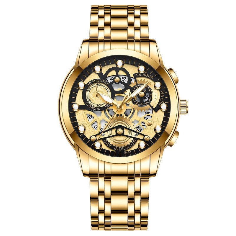 Men's Hollow Non - mechanical Business Watch - AmiraMart