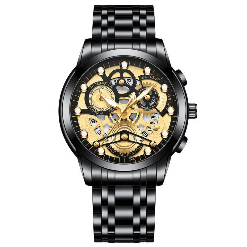 Men's Hollow Non - mechanical Business Watch - AmiraMart