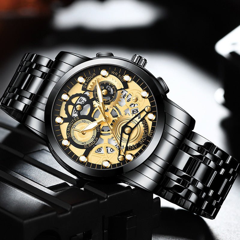 Men's Hollow Non - mechanical Business Watch - AmiraMart
