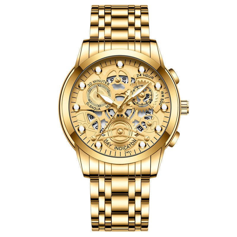 Men's Hollow Non - mechanical Business Watch - AmiraMart