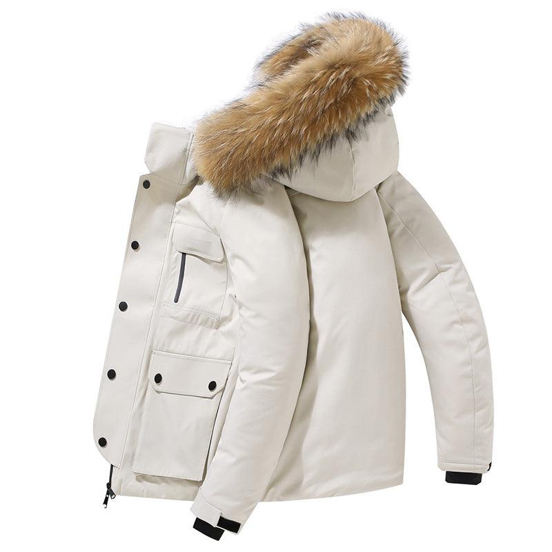 Men's Hooded Down Jacket - AmiraMart