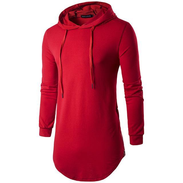 MENS HOODED T SHIRT - AmiraMart