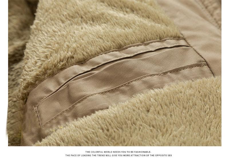 Men's Hooded Warm Big Collar Coat - AmiraMart