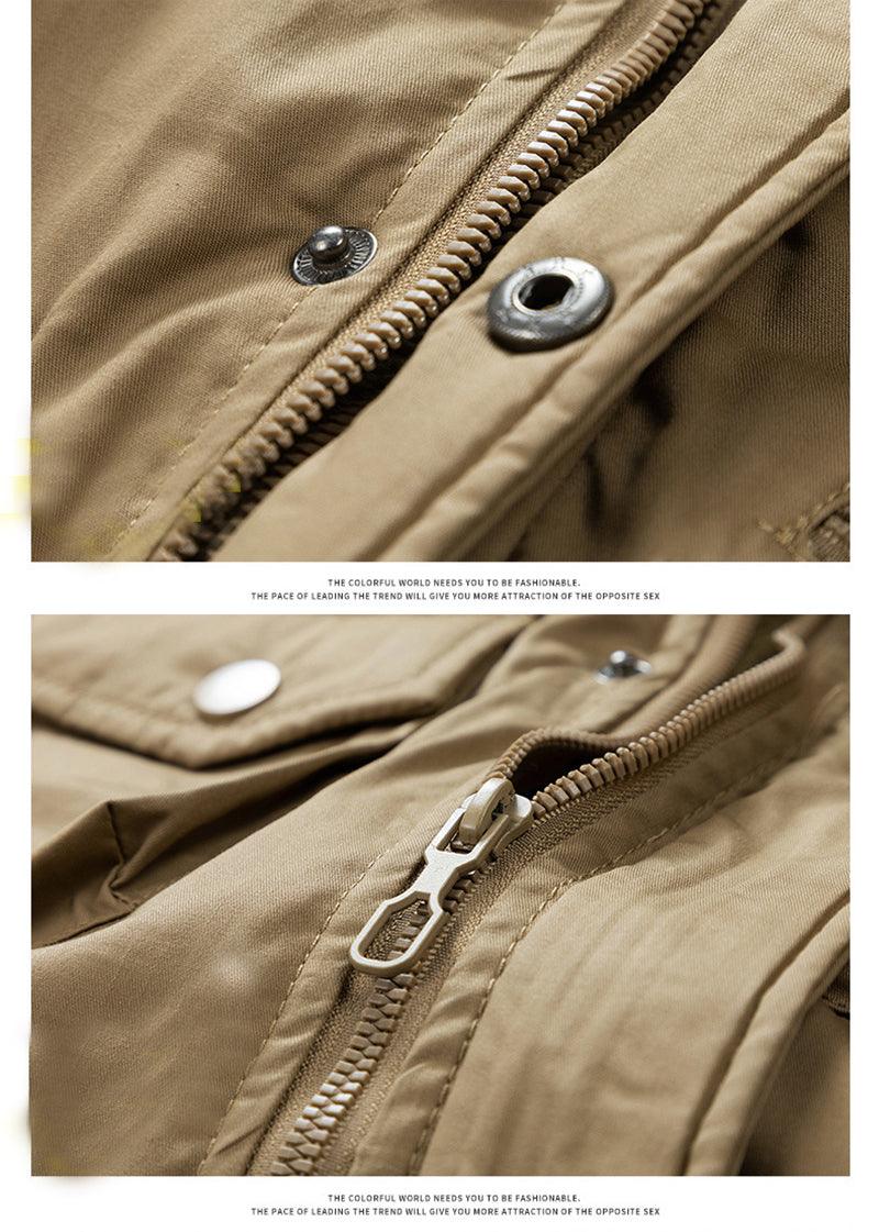 Men's Hooded Warm Big Collar Coat - AmiraMart