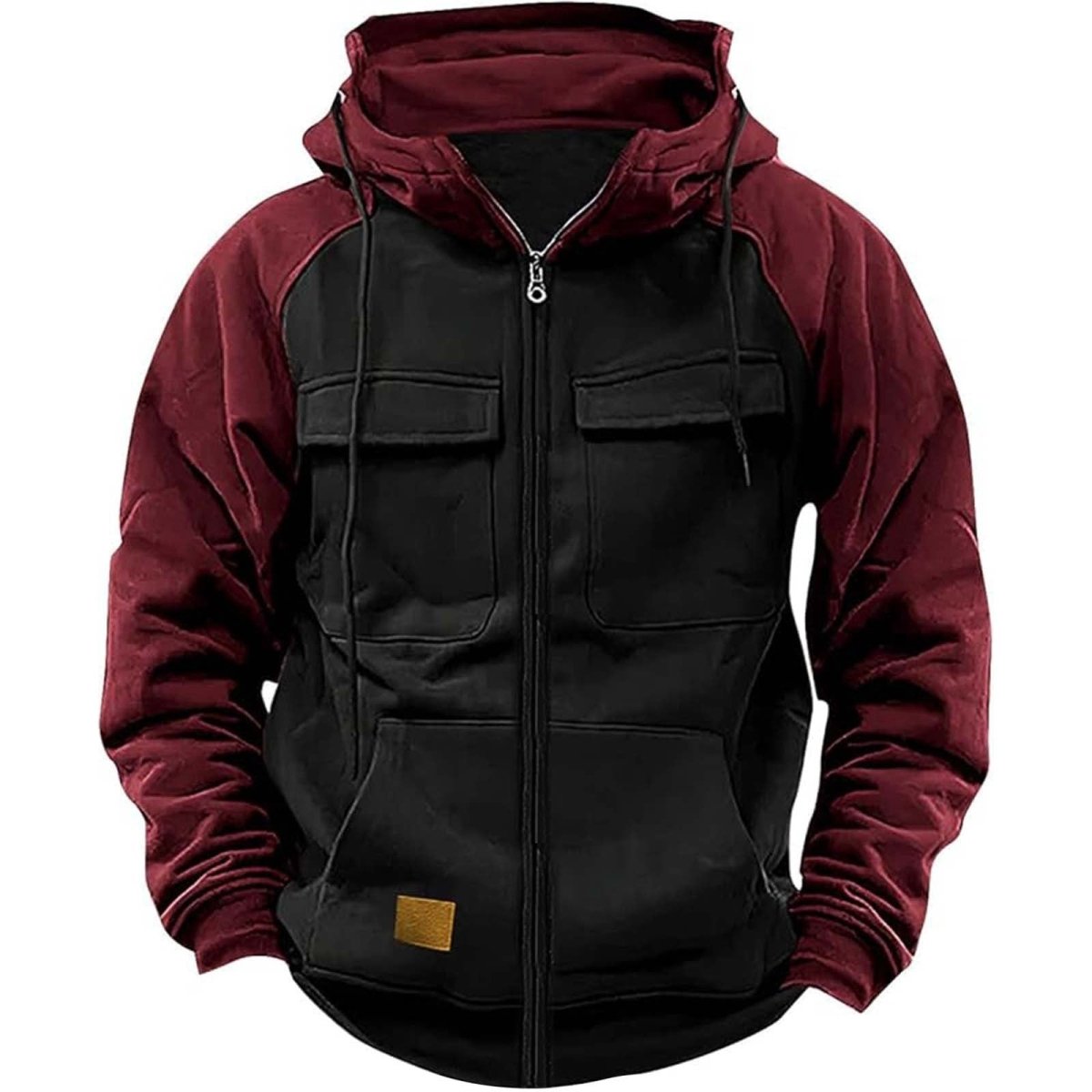 Men's Hoodie Youth Sports Multi - pocket Workwear - AmiraMart