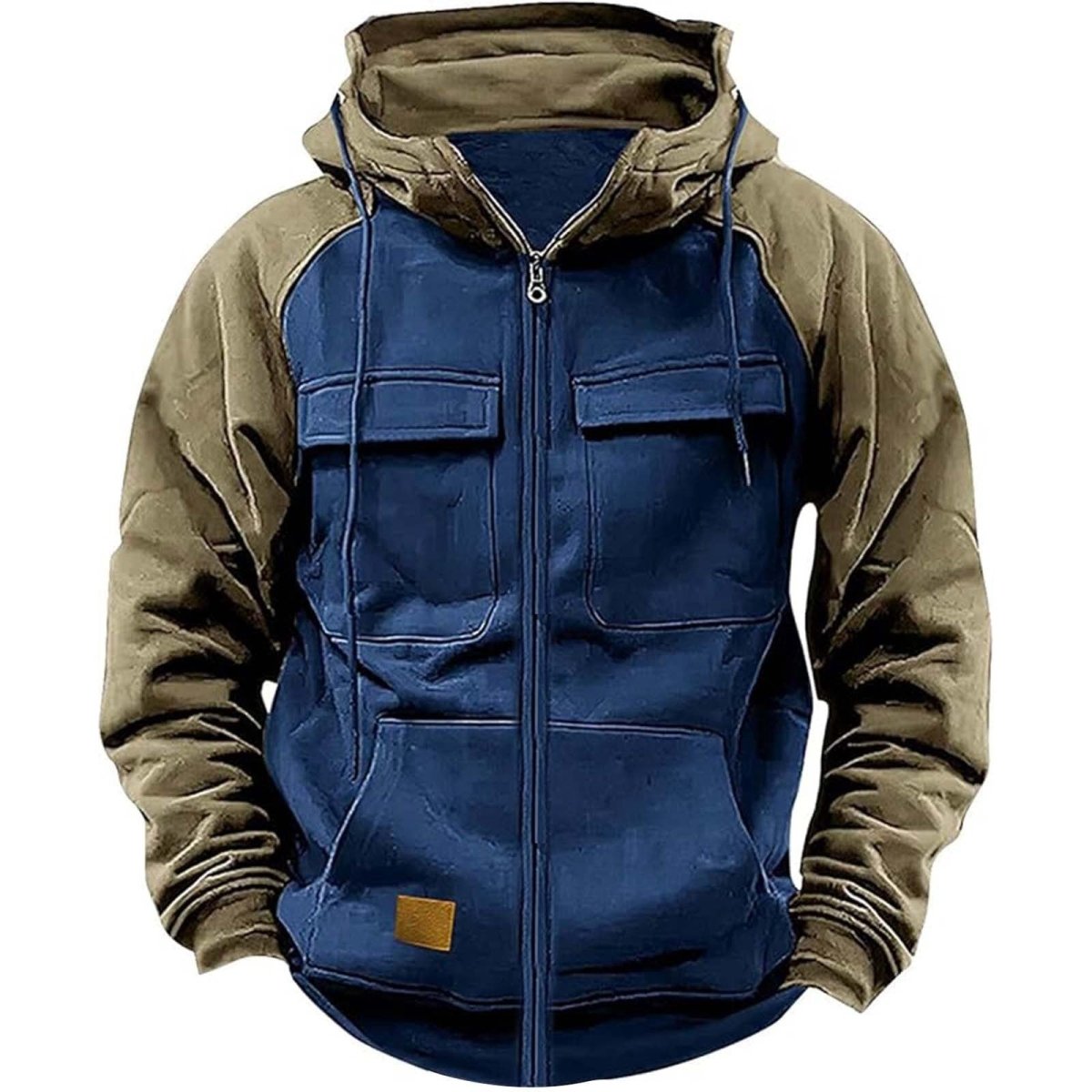 Men's Hoodie Youth Sports Multi - pocket Workwear - AmiraMart