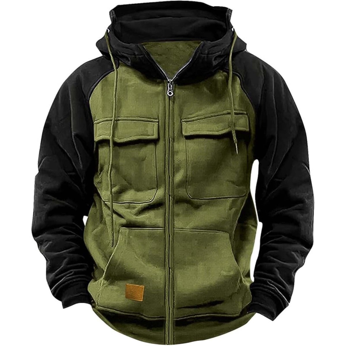 Men's Hoodie Youth Sports Multi - pocket Workwear - AmiraMart