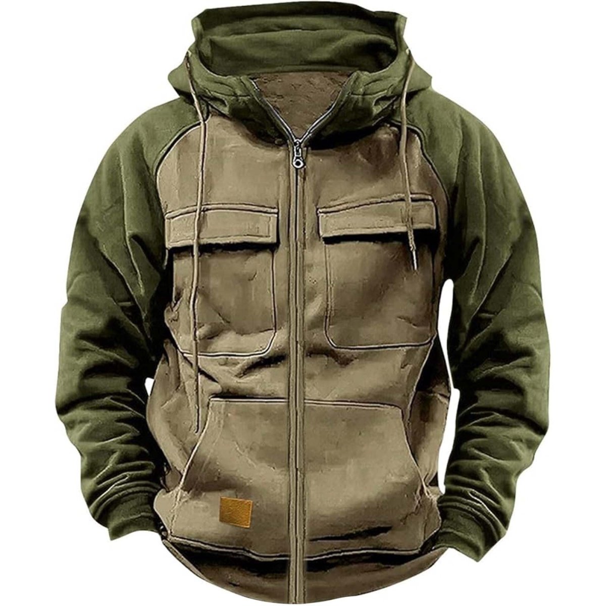Men's Hoodie Youth Sports Multi - pocket Workwear - AmiraMart