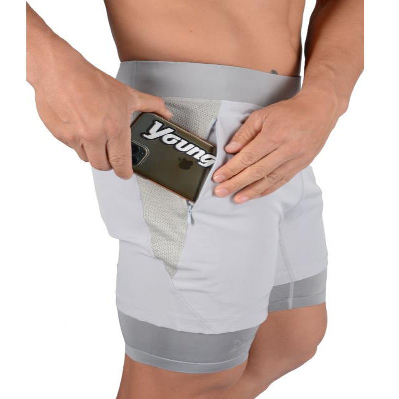 Men's Jogging Running Sports 2 - in - 1 Shorts - AmiraMart