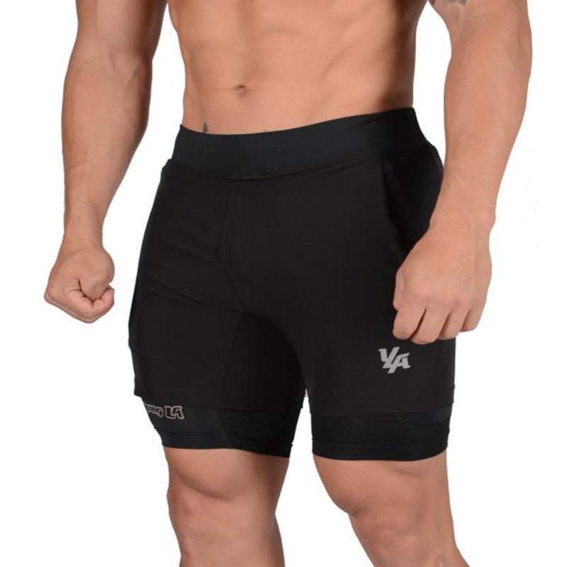 Men's Jogging Running Sports 2 - in - 1 Shorts - AmiraMart