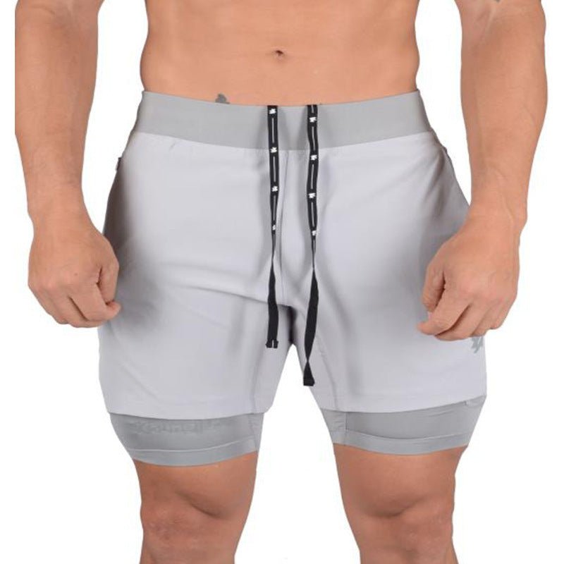 Men's Jogging Running Sports 2 - in - 1 Shorts - AmiraMart