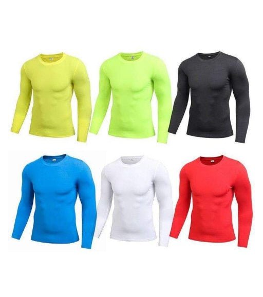Men’s Long Sleeve Compression Shirt – Performance Fit - AmiraMart