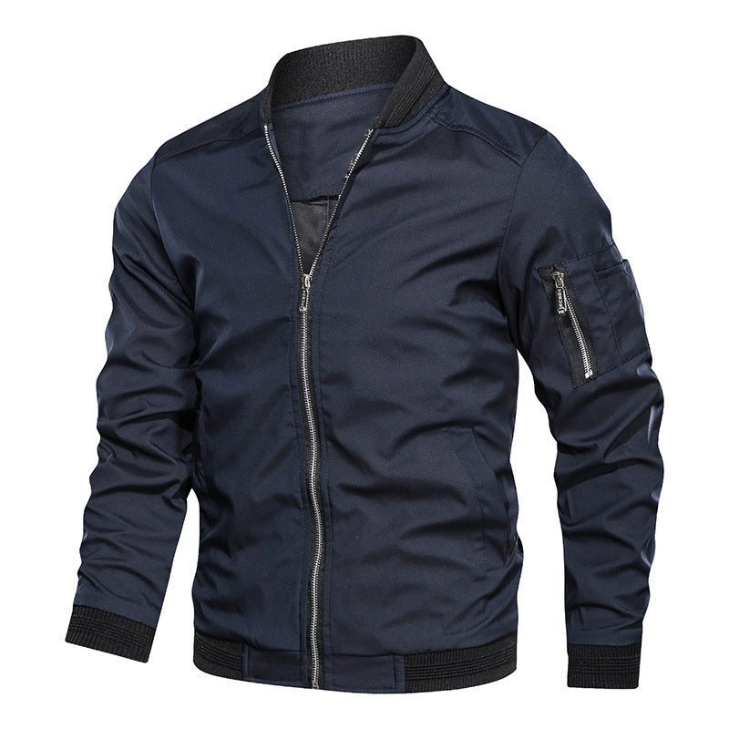 Men’s Loose Fit Baseball Jacket - AmiraMart