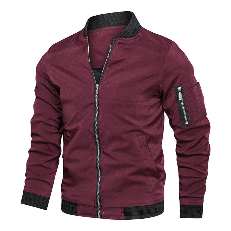Men’s Loose Fit Baseball Jacket - AmiraMart