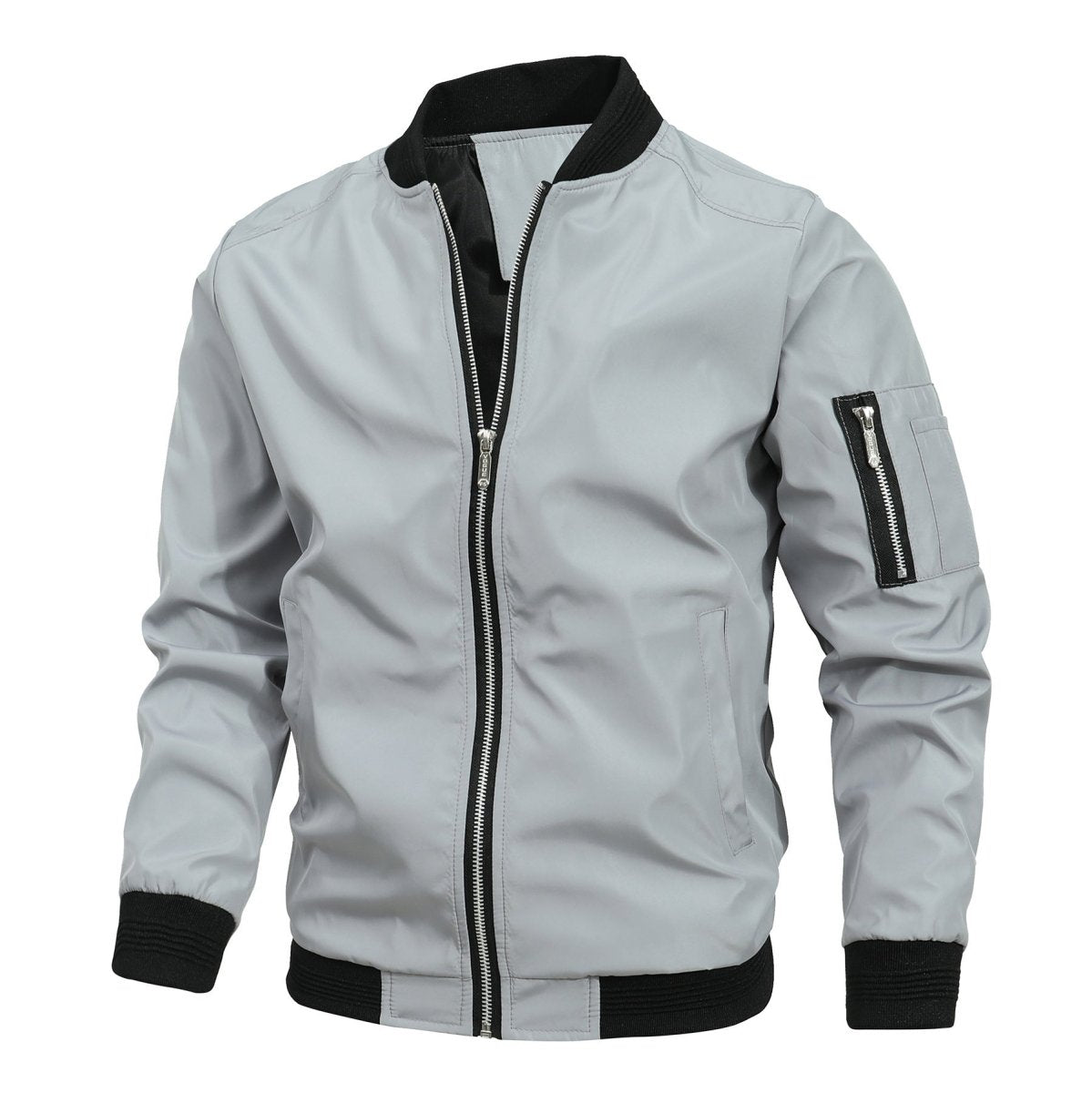 Men’s Loose Fit Baseball Jacket - AmiraMart