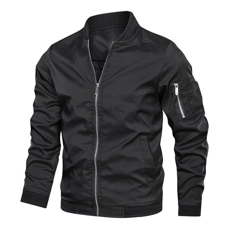 Men’s Loose Fit Baseball Jacket - AmiraMart