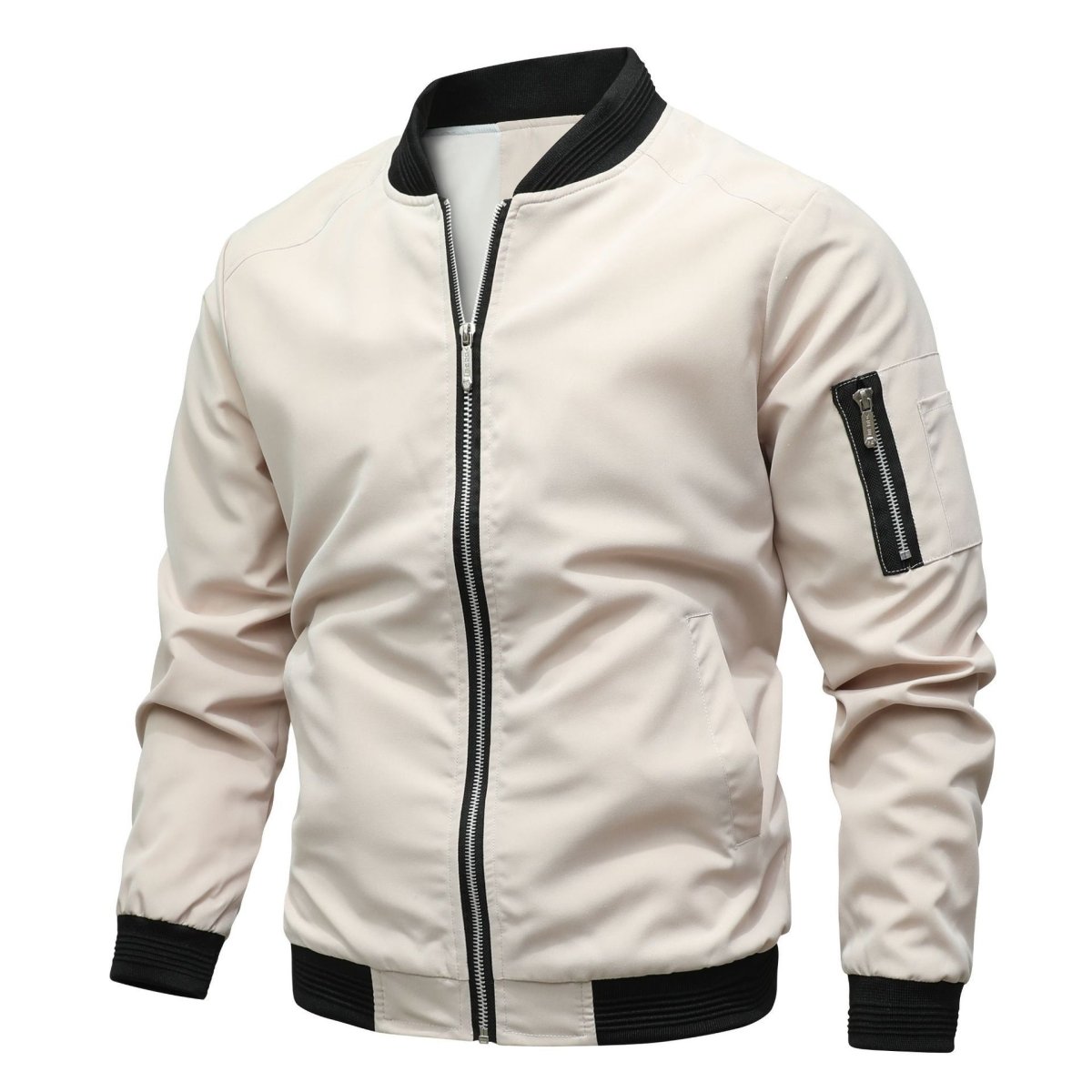 Men’s Loose Fit Baseball Jacket - AmiraMart