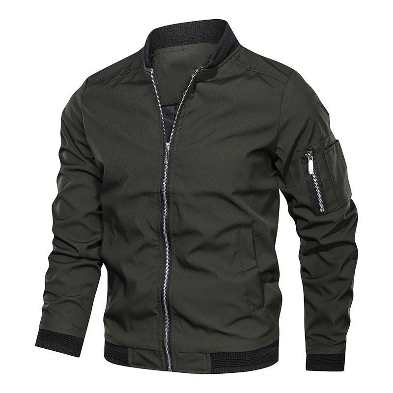 Men’s Loose Fit Baseball Jacket - AmiraMart