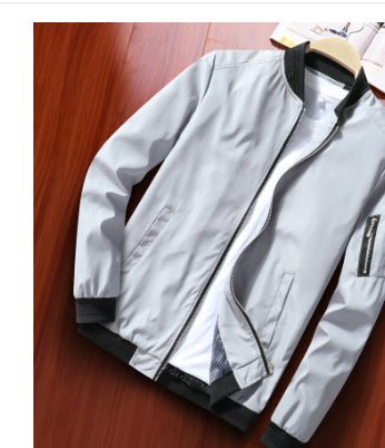 Men’s Loose Fit Baseball Jacket - AmiraMart
