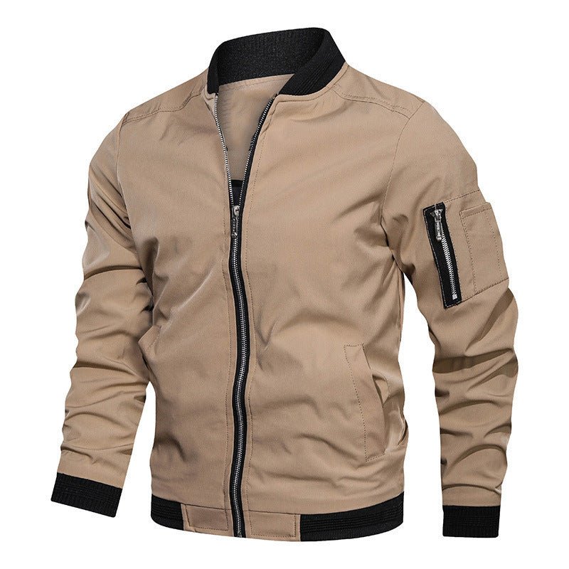 Men’s Loose Fit Baseball Jacket - AmiraMart