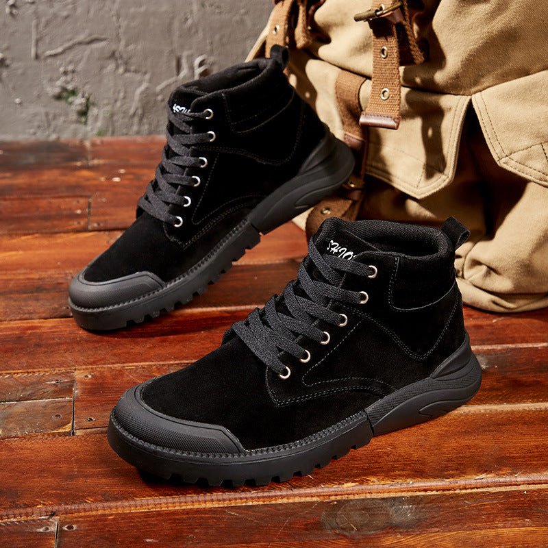 Men's Plus Size Cold - Proof Cotton - Padded Winter Shoes - AmiraMart