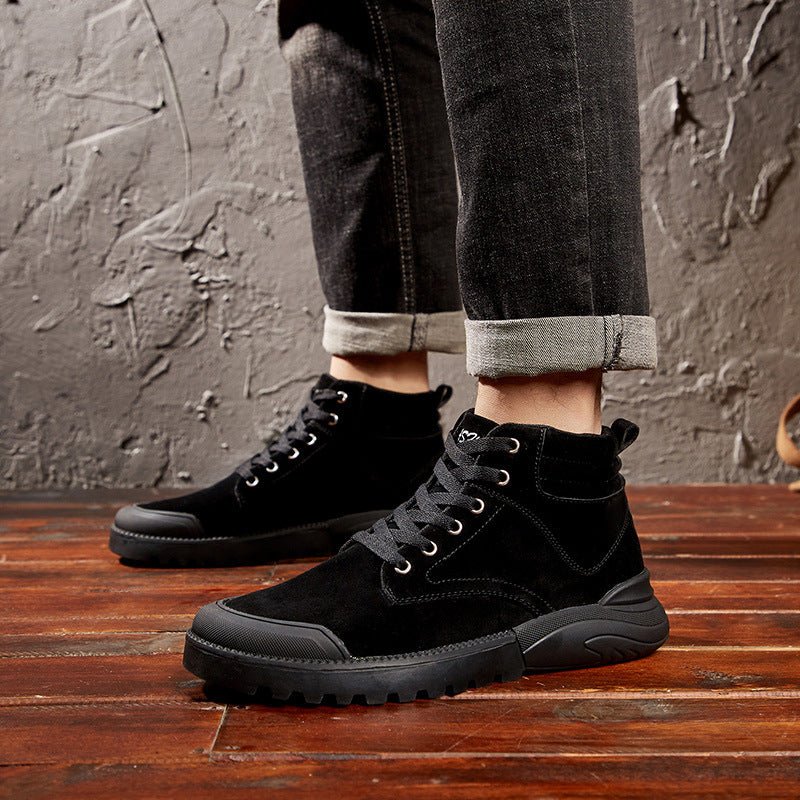 Men's Plus Size Cold - Proof Cotton - Padded Winter Shoes - AmiraMart