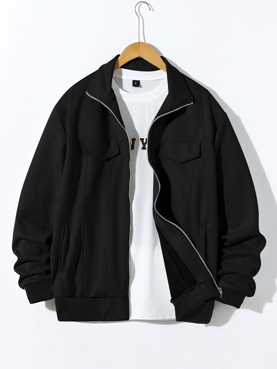 Men's Polo Collar Jacket - AmiraMart