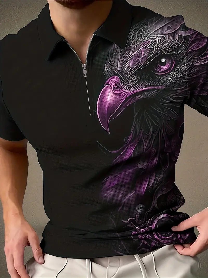 Men's Print Breathable Fashion Polo Shirt Top - AmiraMart
