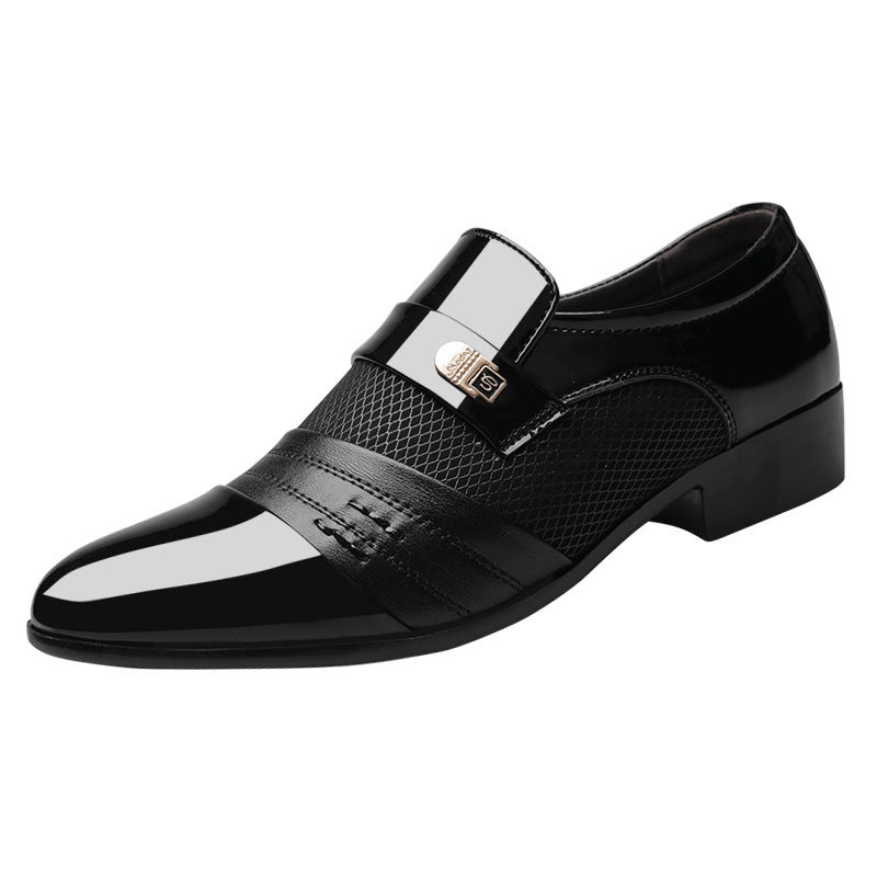 Men's shoes leather shoes men's casual shoes - AmiraMart