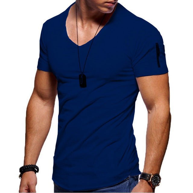Men's Short Sleeve Cotton Casual T-shirt - AmiraMart