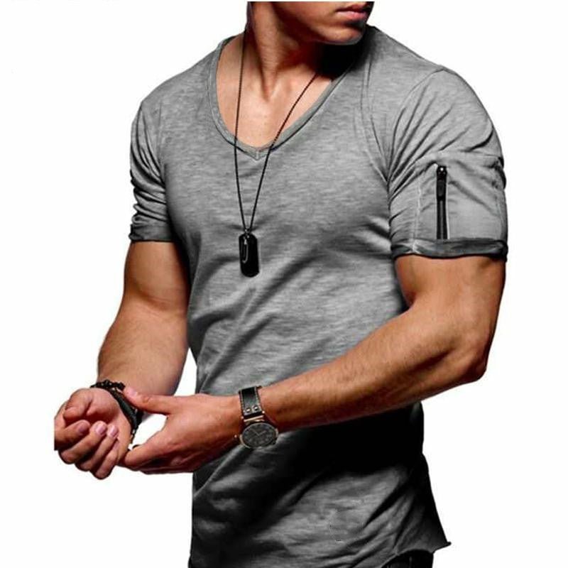 Men's Short Sleeve Cotton Casual T-shirt - AmiraMart