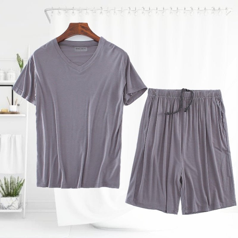 Men's Short Sleeved Shorts Set - AmiraMart