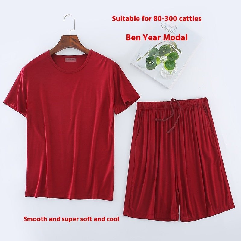 Men's Short Sleeved Shorts Set - AmiraMart