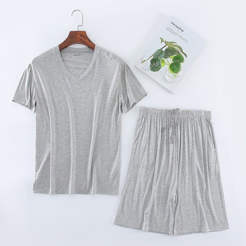 Men's Short Sleeved Shorts Set - AmiraMart