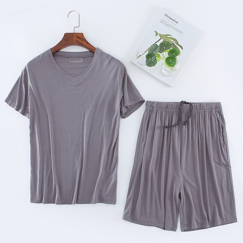 Men's Short Sleeved Shorts Set - AmiraMart