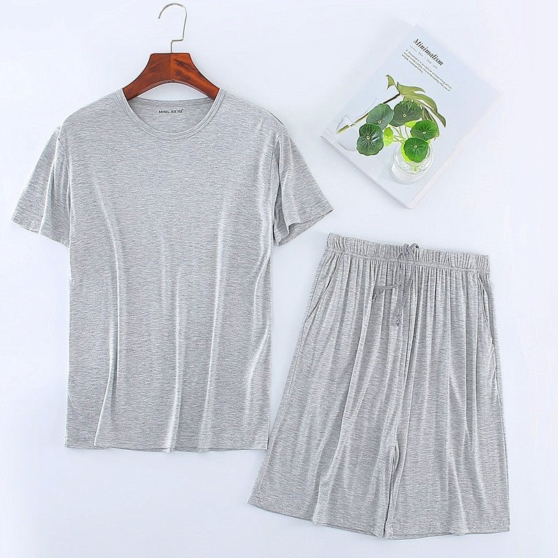 Men's Short Sleeved Shorts Set - AmiraMart