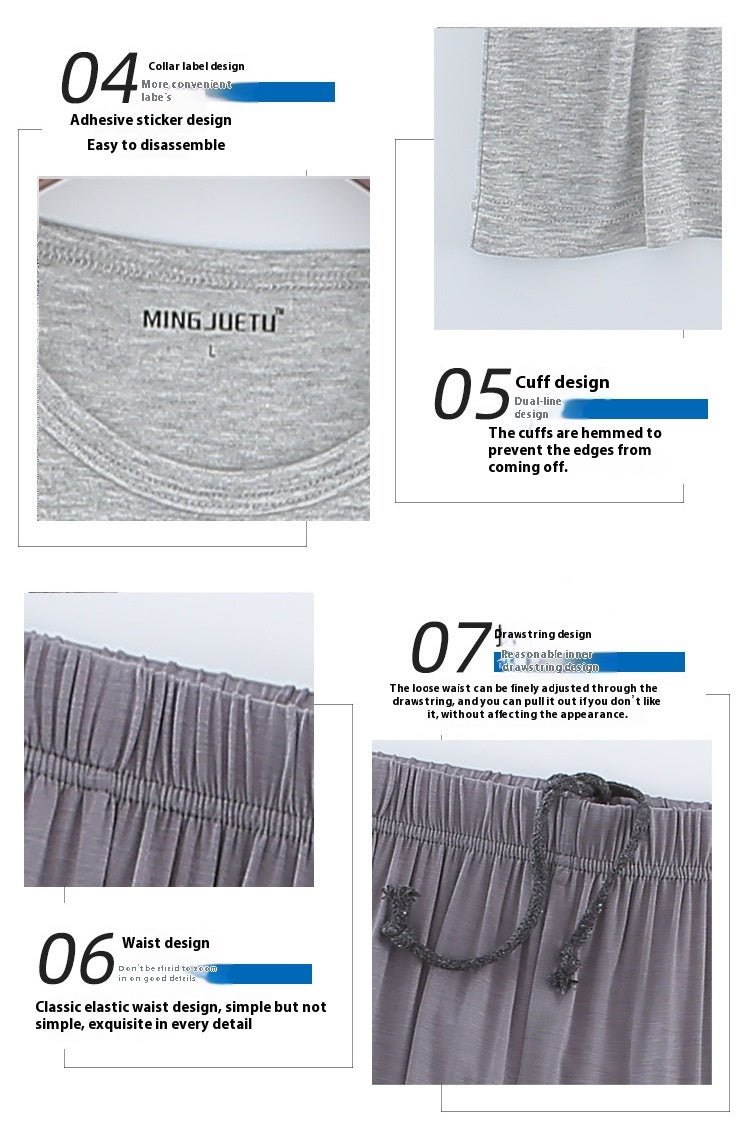 Men's Short Sleeved Shorts Set - AmiraMart