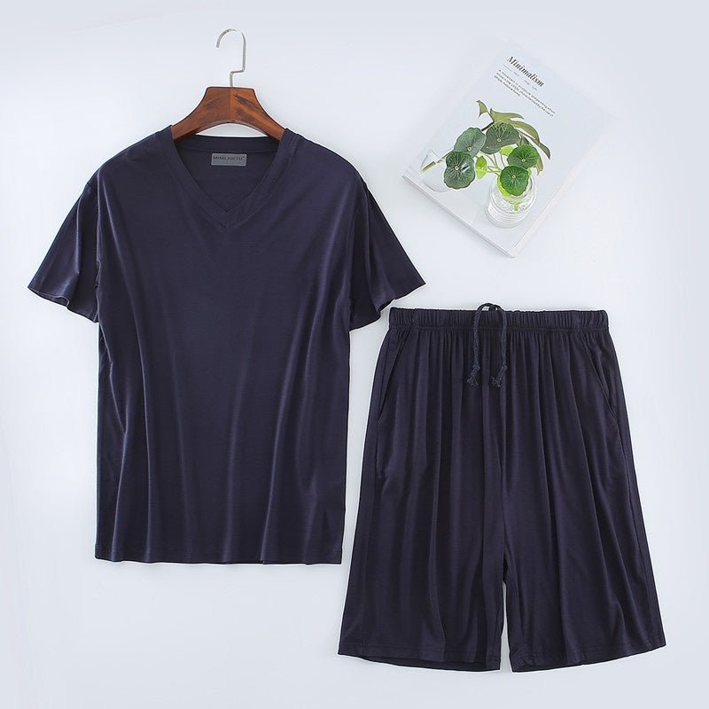 Men's Short Sleeved Shorts Set - AmiraMart